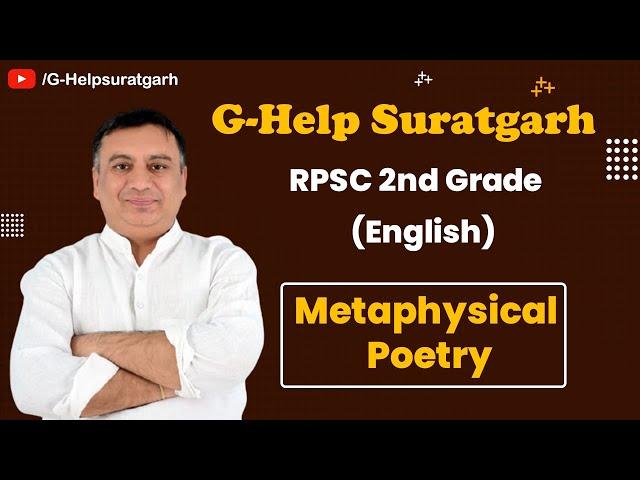 RPSC 2nd Grade - English - Metaphysical Poetry