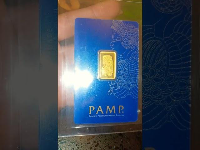 5 Gram Gold Bar PAMP Swiss Made #gold #bar #coin