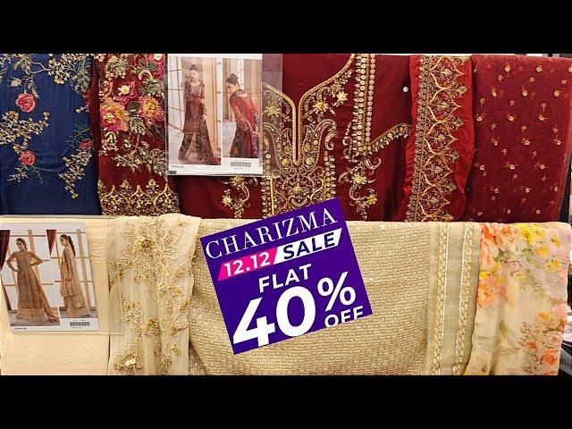 Charizma Unstitched Sale Flat 40% OffCharizma Winter Collection Sale 2024