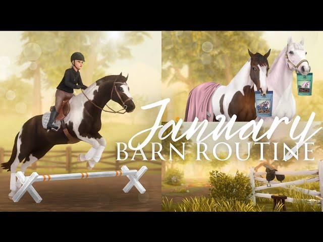 January Barn Routine II Horse Reveal, Liberty Training, Escaped Horse & More! II SSO RRP