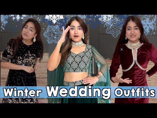 Trying Sundar Winter Wedding Outfits from Myntra  | Lehenga, Suits, Etc | Worth it?