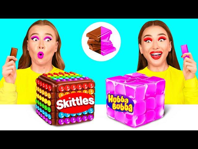 Bubble Gum vs Chocolate Food Challenge | Food Battle by BaRaDa Challenge