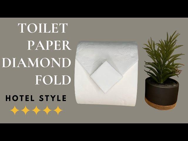 Toilet Paper Origami || Make Diamond With Toilet Paper||Very Easy 