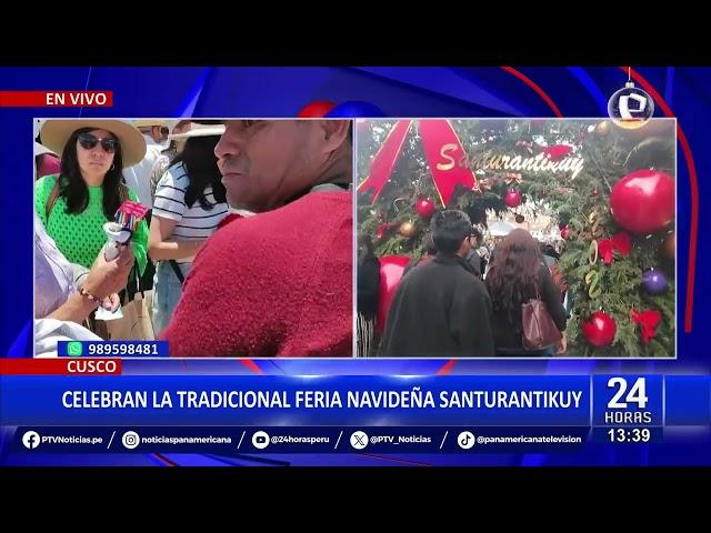 Cusco: Celebran la tradicional feria navideña Santurantikuy