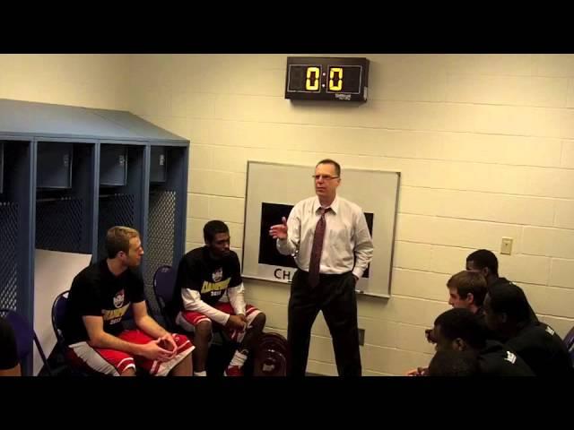 WKU's Ray Harper in Locker Room with Team Following Win in SBC Championship 3-11-13