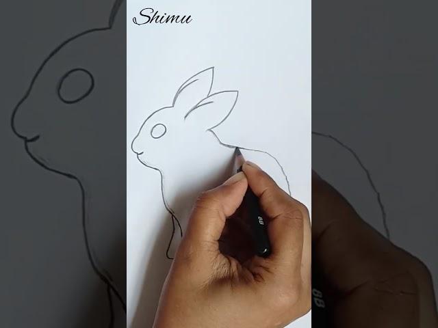 Cute rabbit drawing #short #shorts #youtubeshorts #shortsvideo #shorts #shortsfeed
