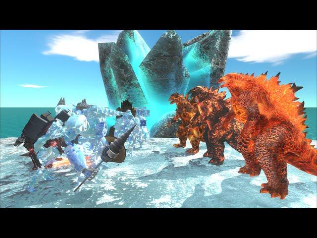 Titan Skibidi Toilet Ice frostbite VS. Thermonuclear Godzilla