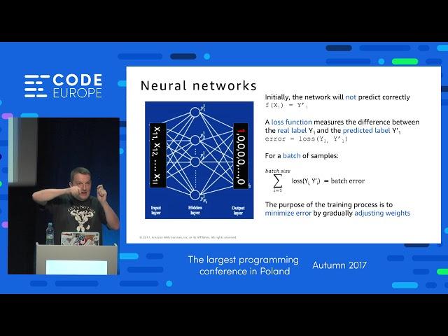 Deep Learning for Developers - lecture by Julien Simon - Code Europe Autumn 2017