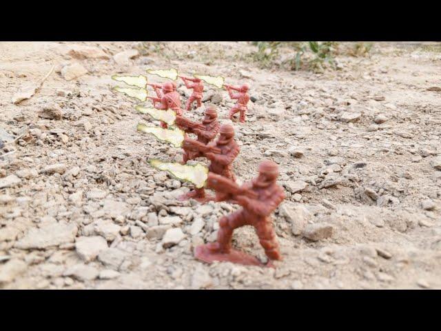 Army men:Seige of the sand camp #stopmotion (plastic army men)