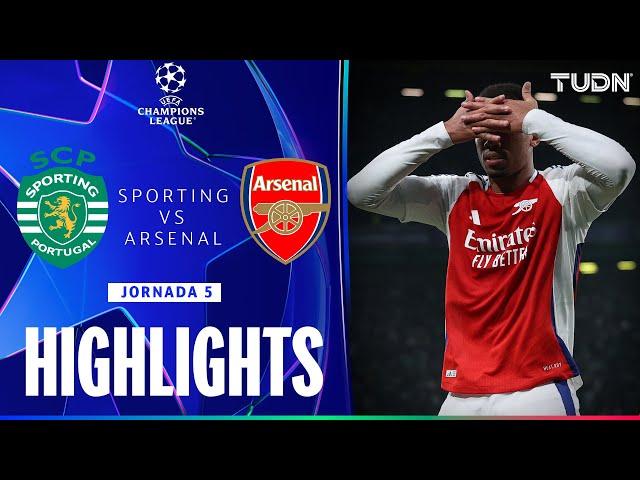 HIGHLIGHTS - Sporting Club de Portugal​​​ vs Arsenal | UEFA Champions League 24/25 | TUDN