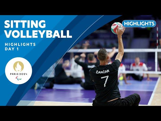  Sitting Volleyball Highlights | Day 1 | Paris 2024 Paralympic Games