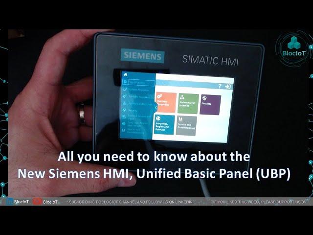 35- All you need to know about the new Siemens HMI, Unified Basic Panel (UBP)