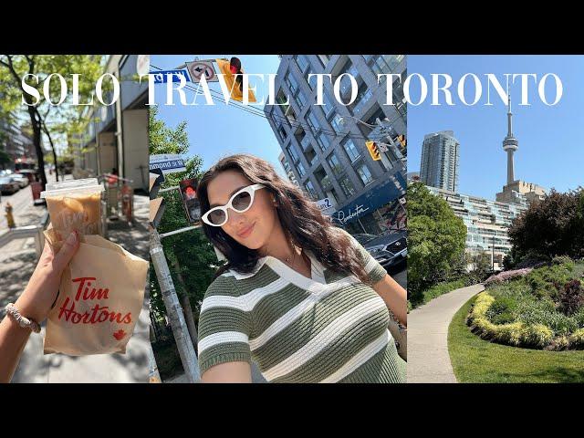 VLOG: SOLO TRIP TO TORONTO! shopping, eating, exploring in canada (alone)