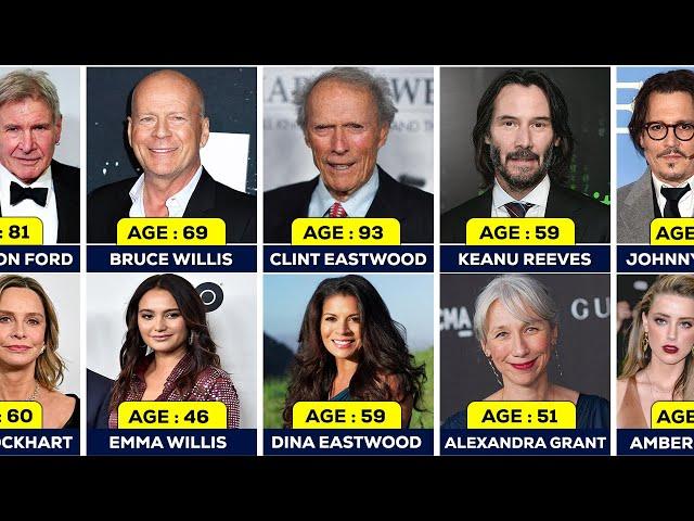 180 Hollywood Actors and Their Wives AGE