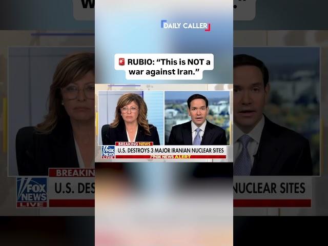RUBIO ON IRAN: Don’t mess with President Trump