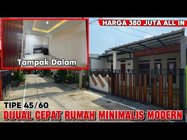 Dijual murah rumah minimalis type 45/ 60 turun harga 380 juta all in