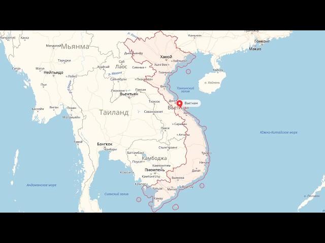 Where is Vietnam? - country on the world map