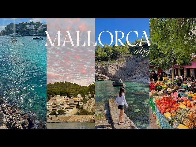 spain vlog | 4 days in mallorca, beach hopping, santanyí  market, best spots to visit