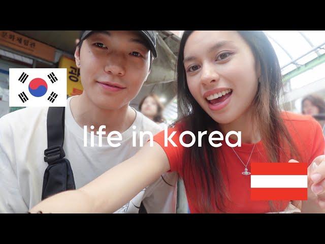 Our Daily Routine in Korea [ENG/한글] KOREAN AUSTRIAN COUPLE