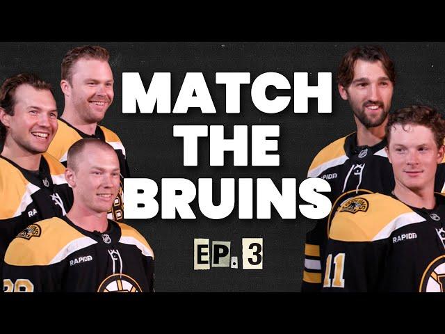 Bruins Take On Ultimate Matching Challenge | Match The Bruins Ep. 3