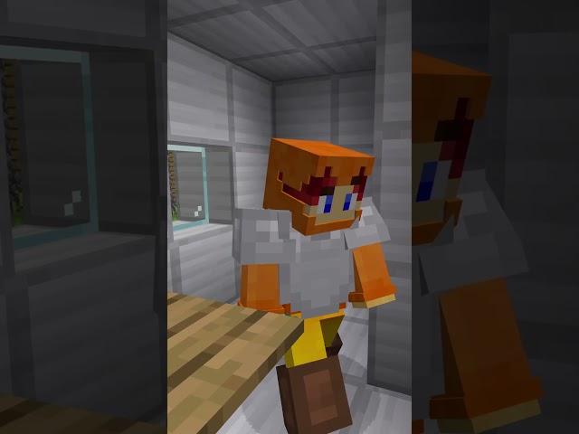 Страшный сон Жителя в minecraft! 