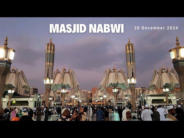 Masjid Nabwi umbrella opening || millions of people at fajar time