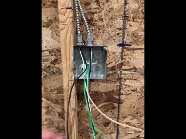 Splicing in a box with MC cable. Is this way best? #oddlysatisfying