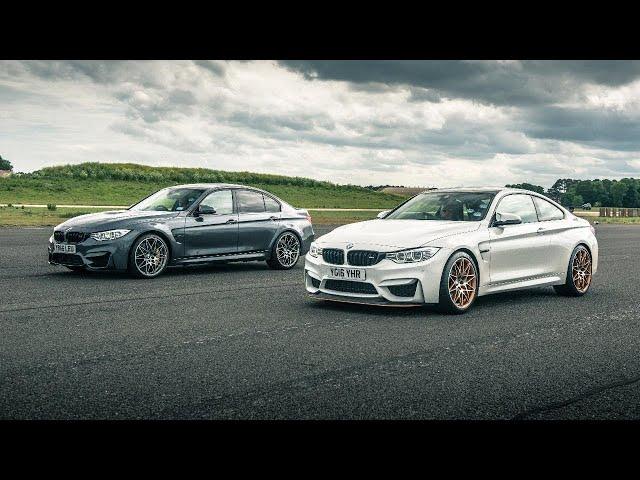 BMW M3 Comp Pack vs BMW M4 GTS | Drag Races | Top Gear