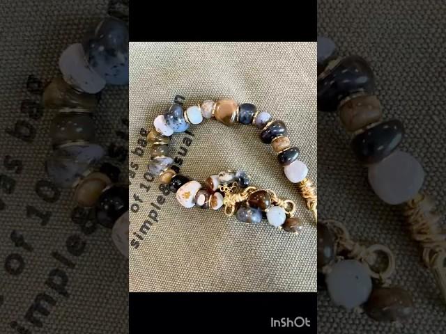 Браслет Агат моховой #jewelry #браслет #jewellery #handmade #викториячернышова