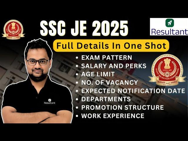 SSC JE Preparation 2025 | SSC JE 2025 - Exam Date, Vacancy, Strategy | By Abhinav Sir