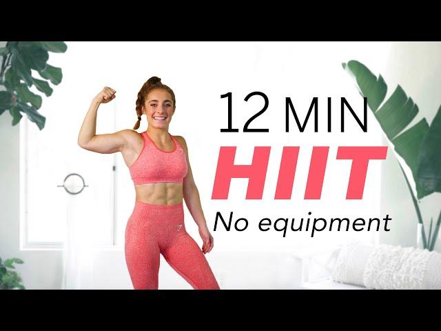 12 MIN HOME HIIT WORKOUT // No Equipment | Demi Bagby