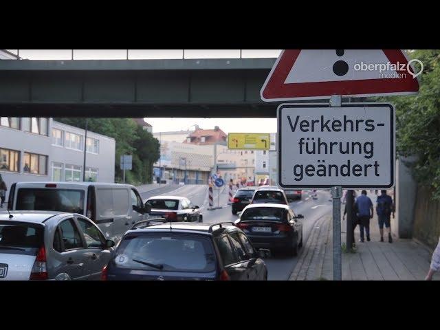 Stau an der Josefshauskreuzung in Weiden