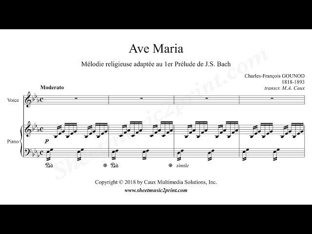 Gounod : Ave Maria - E flat Major