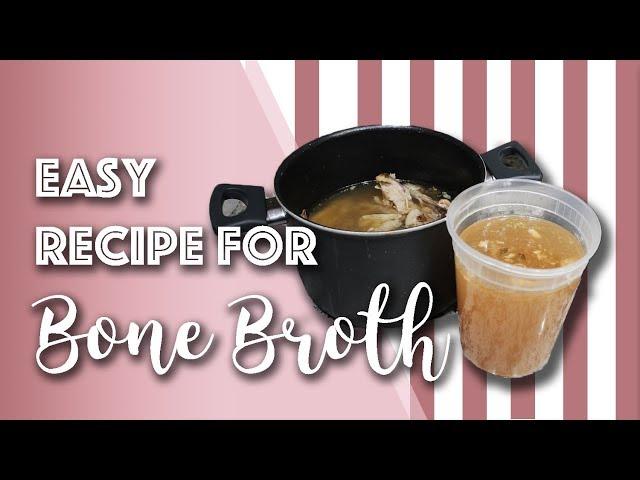 Easy Homemade Bone Broth Recipe for Leaky Gut // Michelle Mills