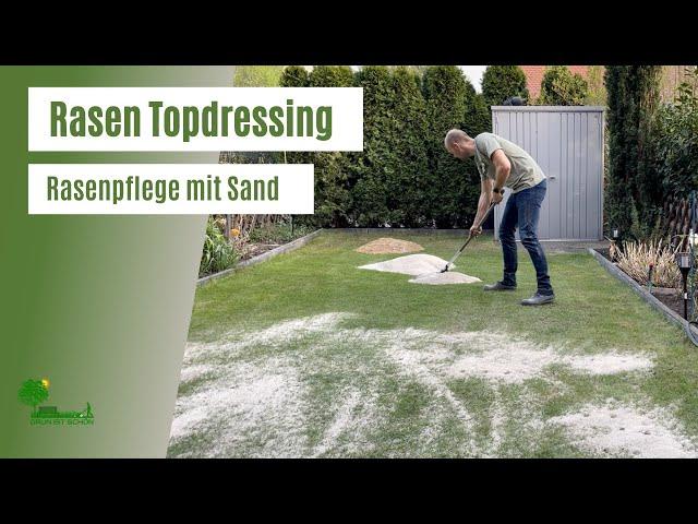 TOPDRESSING für den PERFEKTEN RASEN, Vertikutieren,  Aerifizieren, Rasen Sanden, Nachhaltig düngen