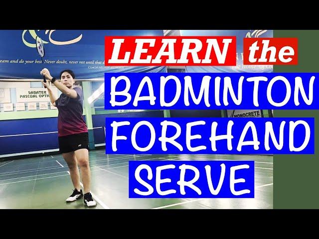 LEARN the BADMINTON FOREHAND SERVE- Execution of high and low serve and shuttle placement #badminton