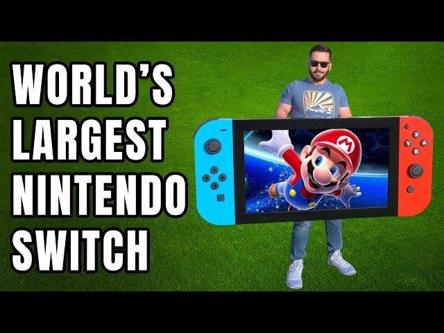 World's LARGEST Nintendo Switch! (actually works)