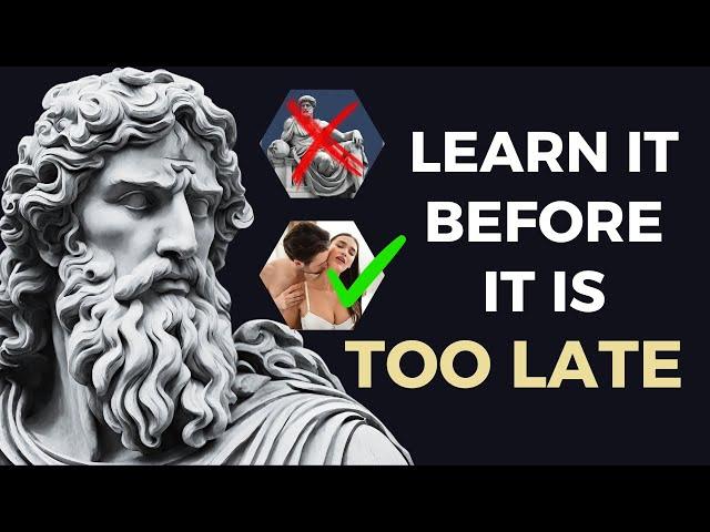 8 Stoic Lessons MEN learn TOO late in life | Stoicism