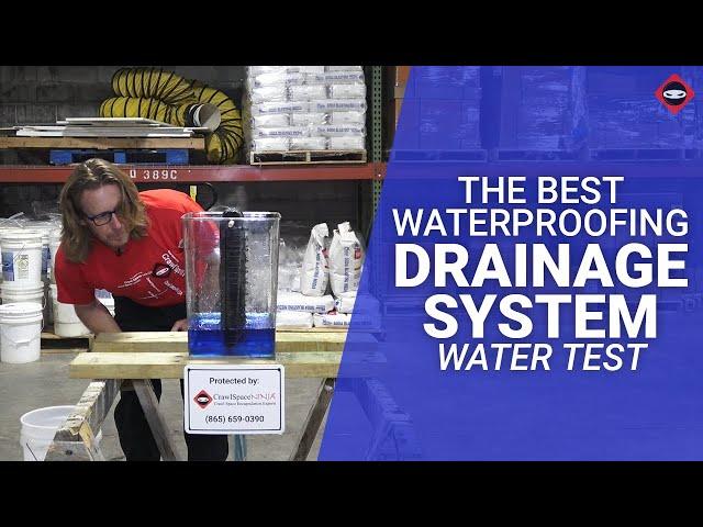 Best Waterproofing System for Basements & Crawl Spaces | Hydraway Flow Rate