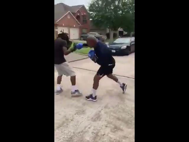 Father Boxes His Son As Form Of Discipline