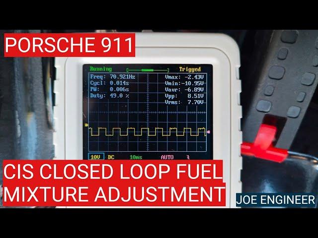 How To Adjust Closed Loop Fuel Mixture for Porsche 911 Bosch CIS K-Jetronic Fuel Injection