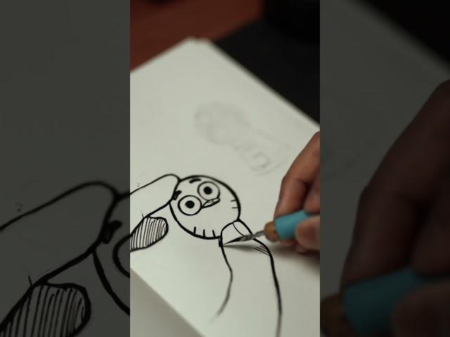 [ASMR] Drawing Gumball As a Gum Ball