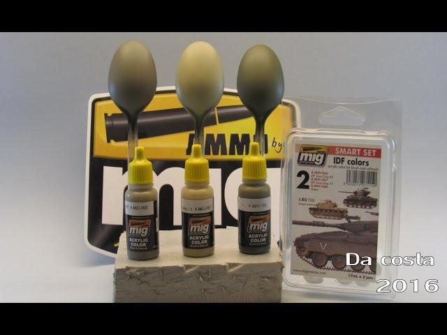 Ammo by Mig Jimenez - IDF Colors - Smart Set - Review by Da Costa