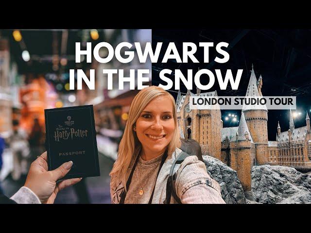 HOGWARTS IN THE SNOW │ Warner Bros. Studio Tour London - The Making of Harry Potter - Travel Vlog