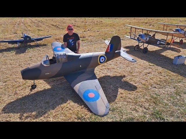 RARE GLOSTER E.28/39 EXPERIMENTAL TURBOJET - JETCAT P-120 - STEVE STOW MARIES RC MODEL SHOW - 2024