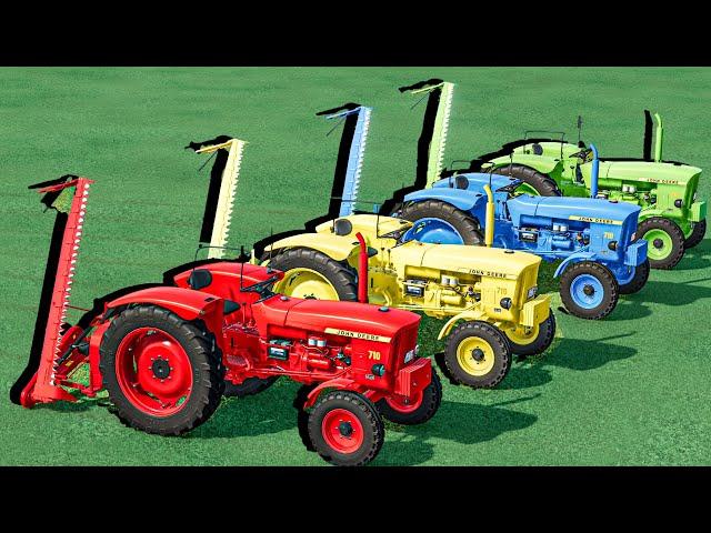 Work with Colors - GRASS JOB with COLORS Machines w Mini Tractors - Farming Simulator 22