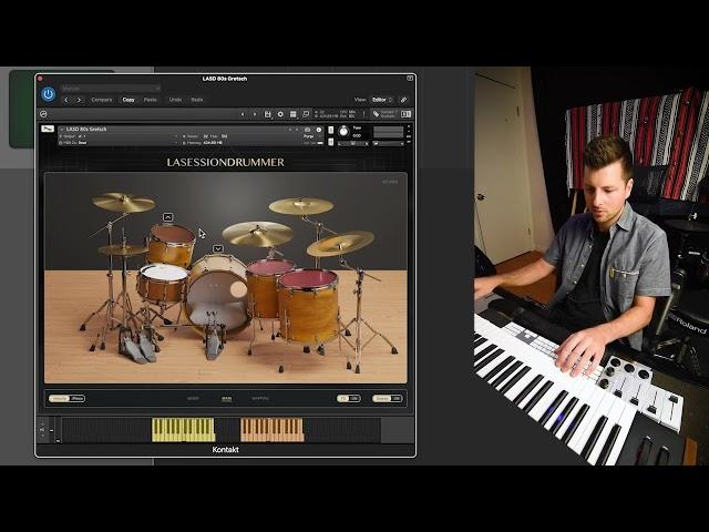 LASD 80's Gretsch USA Custom Playthrough // Kontakt Drum Set Library