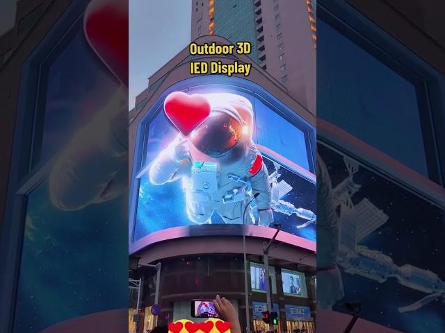 Outdoor 3D led display #leddisplay #ledvideowall #ledwall #ledscreen #ledbillboard