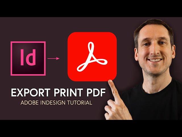 How to Export a PDF for Print in InDesign in UNDER 2 mins