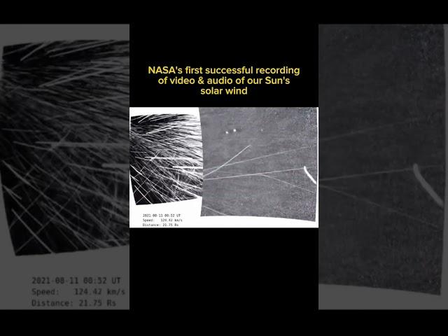 "NASA's First-Ever Video & Audio of the Sun's Solar Wind  | Mind-Blowing Discovery!"